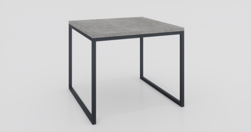 Stolik kawowy 60x60x50 Beton architektoniczny | Czarny