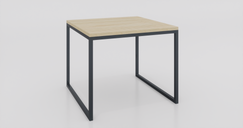 Stolik kawowy 60x60x50 Jesion | Czarny