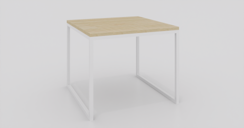 Stolik kawowy 60x60x50 Jesion | Biały