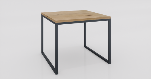 Stolik kawowy 60x60x50 Dąb | Czarny