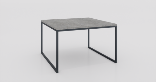 Stolik kawowy 80x80x50 Beton architektoniczny | Czarny