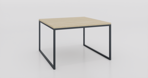 Stolik kawowy 80x80x50 Jesion | Czarny