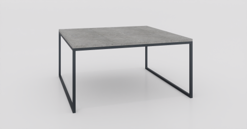 Stolik kawowy 100x100x50 Beton architektoniczny | Czarny