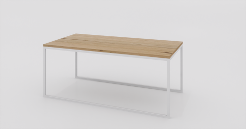 Stolik kawowy 120x60x50 Dąb | Biały