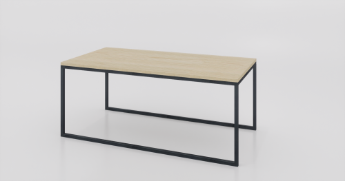 Stolik kawowy 120x60x50 Jesion | Czarny