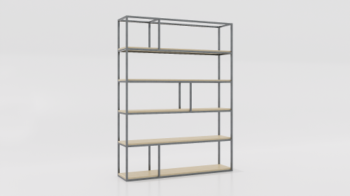 Regał 150x35x200 Jesion | Naturalny