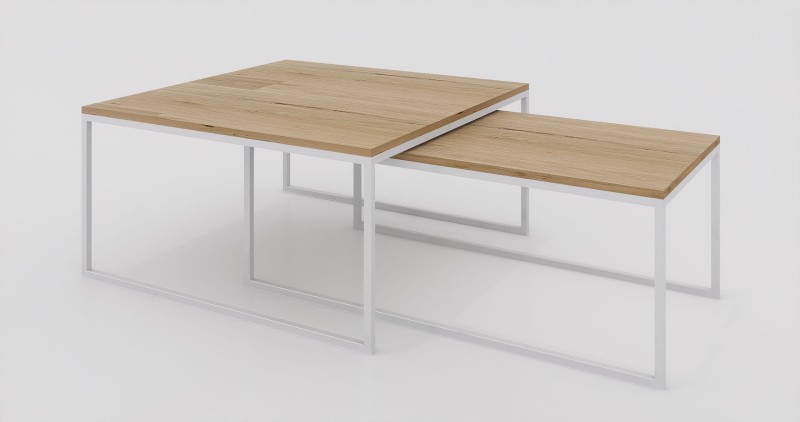 stolik kawowy zestaw 100x100, 120x60  dąb-biały.jpg