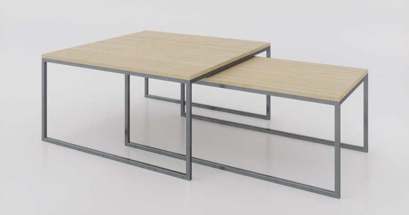 stolik kawowy zestaw 100x100, 120x60  jesion-stal.jpg