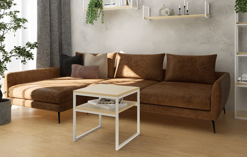 STOLIK KAWOWY Z PÓŁKĄ 50X50 jesion-biały 2.png