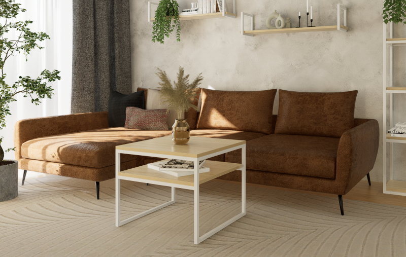 STOLIK KAWOWY Z PÓŁKĄ 60X60 jesion-biały 2.png