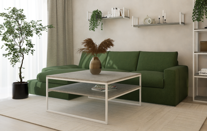 STOLIK KAWOWY Z PÓŁKĄ 100X100 beton-biały 2.png