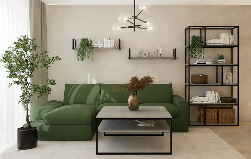 STOLIK KAWOWY Z PÓŁKĄ 100X100 beton-czarny.png