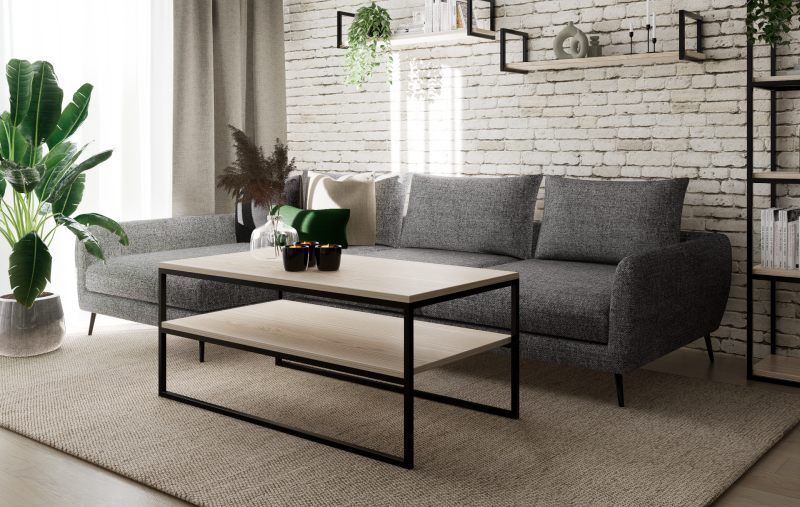 STOLIK KAWOWY Z PÓŁKĄ 120X60 jesion-czarny 2.png