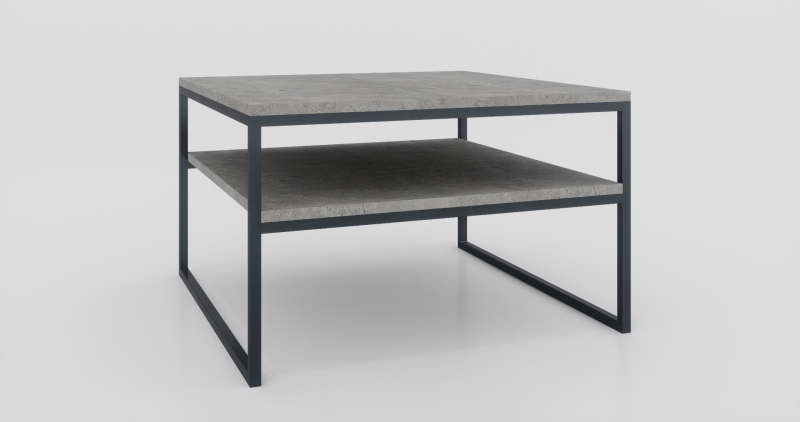 stolik kawowy z półką 80x80  beton-czarny.png