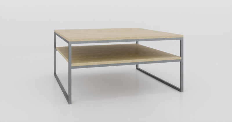 stolik kawowy z półką 100x100  jesion-stal.png