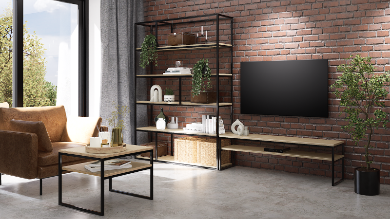 Regał 150 jesion-czarny.png