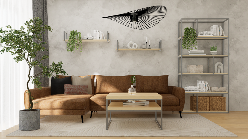 STOLIK KAWOWY Z PÓŁKĄ 80X80 jesion-stal.png