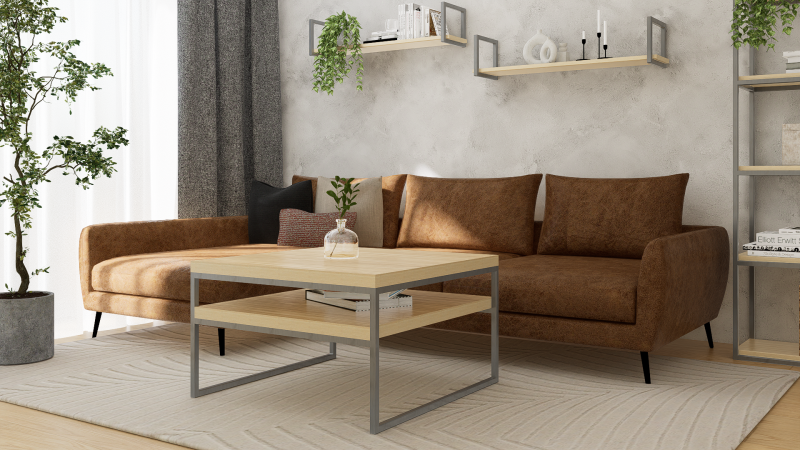 STOLIK KAWOWY Z PÓŁKĄ 80X80 jesion-stal 2.png