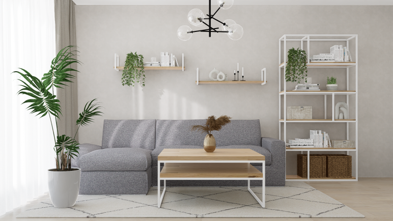 STOLIK KAWOWY Z PÓŁKĄ 100X100 dąb-biały.png