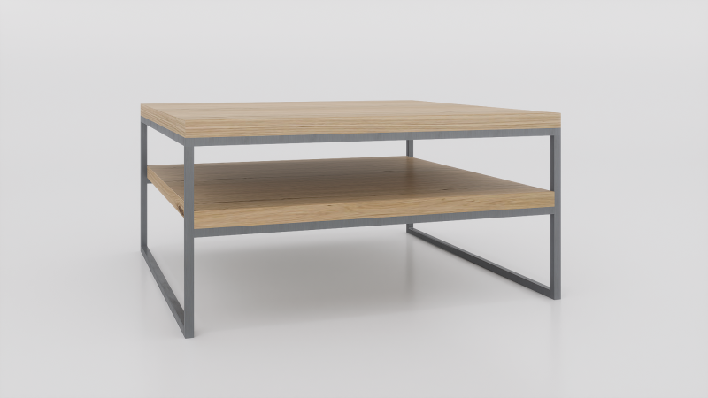 stolik kawowy z półką 100x100 dąb-stal.png