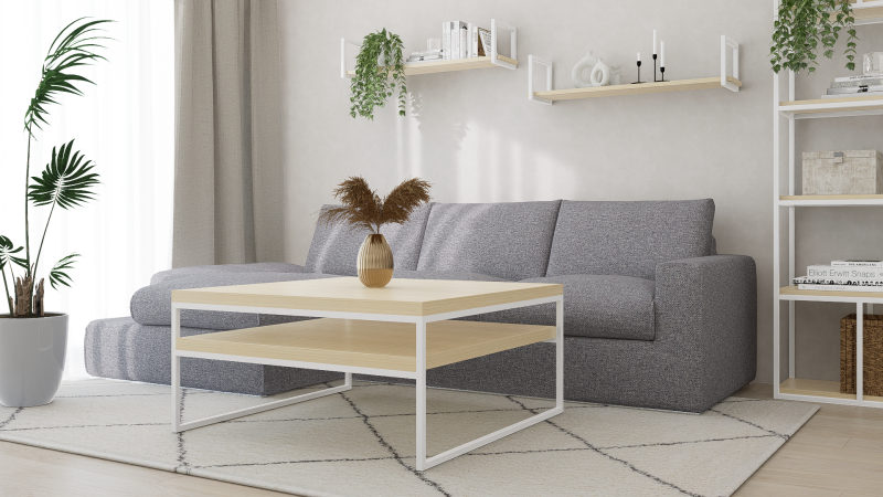 STOLIK KAWOWY Z PÓŁKĄ 100X100 jesion-biały 2.png