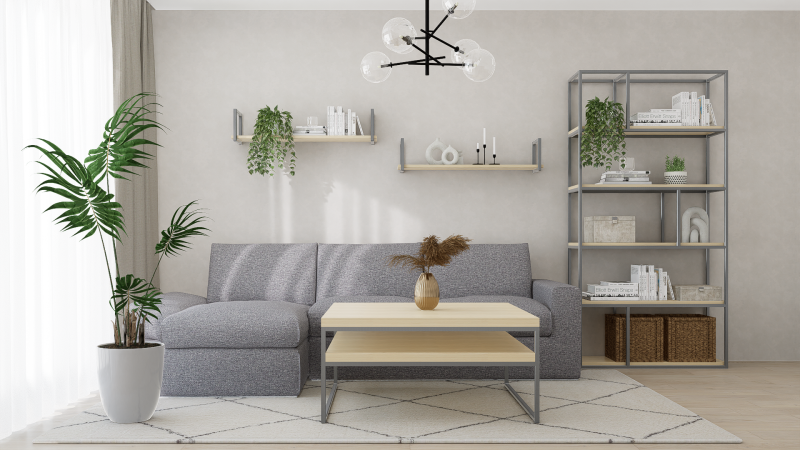 STOLIK KAWOWY Z PÓŁKĄ 100X100 jesion-stal.png