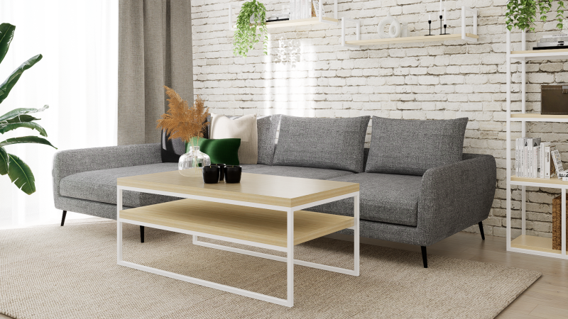 STOLIK KAWOWY Z PÓŁKĄ 120X60 jesion-biały 2.png