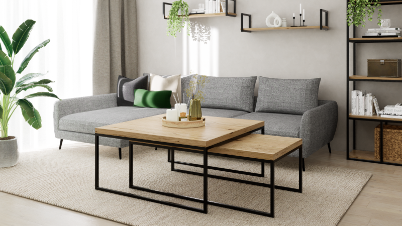 STOLIKI KAWOWE ZESTAW 100X100 I 120X60 dąb-czarny 2.png