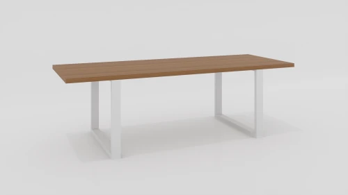 Stół SAN FRANCISCO 240x90x75 Iroko | Biały